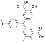CAS 登录号：23216-52-6， 5-[(3-羧基-5-甲基-4-氧代-2,5-环己二烯-1-亚基)[4-(二甲基氨基)苯基]甲基]-3-甲基水杨酸