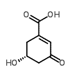 CAS 登录号：232952-08-8， (5R)-5-羟基-3-氧代-1-环己烯-1-羧酸