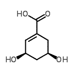 CAS 登录号：232952-17-9， (3R,5R)-3,5-二羟基-1-环己烯-1-羧酸