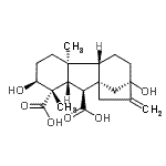 CAS 登录号：23313-48-6， (1alpha,2beta,4Aalpha,4Bbeta,10beta)-2,7-二羟基-1,4A-二甲基-8-亚甲基赤霉素烷-1,10-二甲酸