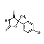 CAS 登录号：233590-08-4， 5-(4-羟基苯基)-5-甲基-1,3-恶唑烷-2,4-二酮