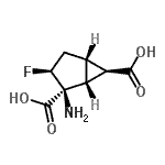 CAS 登录号：234085-19-9， (1R,2S,3S,5S,6R)-2-氨基-3-氟双环[3.1.0]己烷-2,6-二甲酸