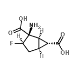 CAS 登录号：234085-22-4， (1R,2R,3R,5S,6R)-2-氨基-3-氟双环[3.1.0]己烷-2,6-二甲酸