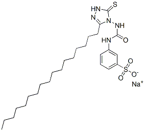 CAS#: 23455-89-2, Sodium 3-[[[(1,5-Dihydro-3-Heptadecyl-5-Thioxo-4H-1,2,4-Triazol-4-Yl)Amino]Carbonyl]Amino]Benzenesulphonate