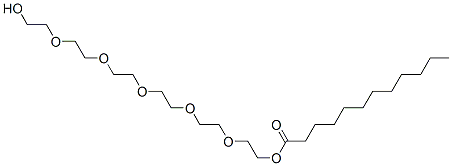 CAS#: 2370-64-1, 17-Hydroxy-3,6,9,12,15-Pentaoxaheptadec-1-Yl Laurate