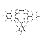 CAS 登录号:238402-21-6, (1Z,4Z,9Z,14Z)-5,10,15-三(2,3,4,5,6-五氟苯基)-21H-咕啉