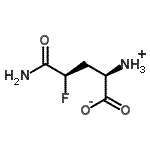 CAS 登录号：238418-69-4， (2R,4R)-5-氨基-2-铵基-4-氟-5-氧代戊酸酯