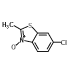 CAS 登录号：23850-59-1， 6-氯-2-甲基-1,3-苯并噻唑3-氧化物
