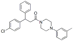 CAS 登录号：23904-88-3， 3-(4-氯苯基)-3-苯基-1-[4-(间甲苯基)-1-哌嗪基]-1-丙酮