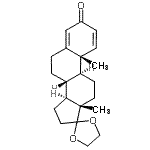CAS 登录号：2398-63-2， (8R,9S,10R,13S,14S)-10,13-二甲基-7,8,9,10,11,12,13,14,15,16-十氢螺[环戊二烯并[a]菲-17,2'-[1,3]二氧戊环]-3(6H)-酮
