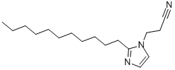 CAS 登录号：23996-16-9， 1-(2-氰基乙基)-2-十一烷基咪唑