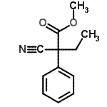 CAS 登录号：24131-07-5， 甲基2-氰基-2-苯基丁酸酯