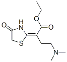 CAS 登录号:24146-48-3, 4-(二甲基氨基)-2-(4-氧代噻唑烷-2-亚基)丁酸乙酯