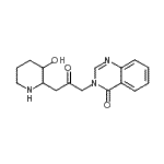 CAS 登录号：24159-23-7， 3-[3-(3-羟基-2-哌啶基)-2-氧代丙基]-4(3H)-喹唑啉酮