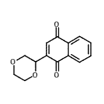 CAS 登录号：24161-37-3， 2-(1,4-二恶烷-2-基)-1,4-萘醌