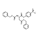 CAS 登录号：2419-54-7， 4-苄基1-(4-硝基苯基)N-[(苄氧基)羰基]-L-天冬氨酸