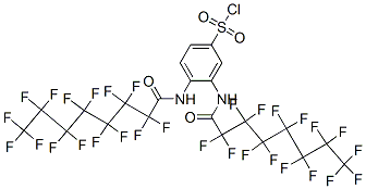CAS 登录号：24216-05-5， 3,4-二[(2,2,3,3,4,4,5,5,6,6,7,7,8,8,8-十五氟-1-氧代辛基)氨基]苯磺酰氯