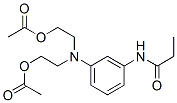 CAS 登录号：24311-37-3， 3-(丙酰胺基)苯胺基二乙基二乙酸酯