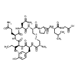 CAS 登录号：24346-32-5， 1-{[(4R,7S,10S,13S,16S,19R)-19-氨基-7-(2-氨基-2-氧代乙基)-10-(3-氨基-3-氧代丙基)-13-仲-丁基-16-(4-羟基苄基)-6,9,12,15,18-五氧代-1,2-二硫杂-5,8,11,14,17-五氮杂环二十烷-4-基]羰基}-L-脯氨酰-L-亮氨酰甘氨酸
