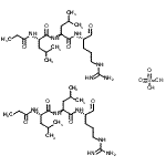 CAS#: 24365-46-6, N-Propionyl-L-leucyl-N-[(2S)-5-carbamimidamido-1-oxo-2-pentanyl]-L-leucinamide sulfate (2:1)