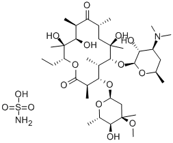 CAS#: 24380-21-0, Erythromycin Sulfamate