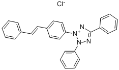 CAS 登录号:24387-36-8, 2,5-二苯基-3-(4-苯乙烯基苯基)四唑鎓氯化物