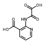 CAS 登录号：243990-03-6， 2-[(羧基羰基)氨基]烟酸