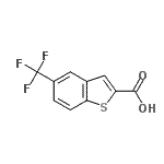 CAS 登录号：244126-64-5， 5-(三氟甲基)-1-苯并噻吩-2-羧酸
