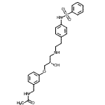 CAS#: 244192-94-7, N-(3-{(2S)-2-Hydroxy-3-[(2-{4-[(Phenylsulfonyl)Amino]Phenyl}Ethyl)Amino]Propoxy}Benzyl)Acetamide