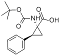 CAS 登录号:244205-60-5, (1R,2S)-N-叔丁氧羰基-1-氨基-2-苯基环丙烷羧酸