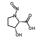 CAS 登录号：2443-29-0， (3R)-3-羟基-1-亚硝基-L-脯氨酸