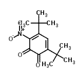 CAS#: 24457-00-9, 4,6-Bis(2-Methyl-2-Propanyl)-3-Nitro-1,2-Benzoquinone