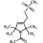 CAS 登录号：244641-23-4， S-[(1-乙酰基-2,2,5,5-四甲基-2,5-二氢-1H-吡咯-3-基)甲基]甲烷硫代磺酸酯