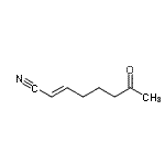 CAS 登录号：24468-68-6， (2E)-7-氧代-2-辛烯腈