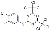 CAS 登录号：24478-13-5， 2-[(4-氯-3-甲基苯基)硫代]-4,6-二(三氯甲基)-1,3,5-三嗪