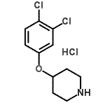 CAS 登录号：245057-73-2， 4-(3,4-二氯苯氧基)哌啶盐酸盐(1:1)
