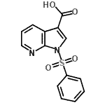 CAS 登录号：245064-80-6， 1-(苯磺酰基)-1H-吡咯并[2,3-b]吡啶-3-羧酸