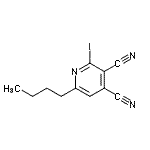 CAS 登录号：245079-26-9， 6-丁基-2-碘-3,4-吡啶二甲腈