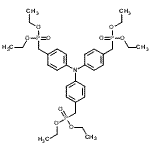 CAS 登录号：245653-28-5， 4-(二乙氧基磷酰甲基)-N,N-二[4-(二乙氧基磷酰甲基)苯基]苯胺