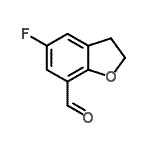 CAS 登录号：245762-36-1， 5-氟-2,3-二氢-1-苯并呋喃-7-甲醛