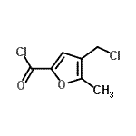 CAS 登录号：246178-72-3， 4-(氯甲基)-5-甲基-2-糠酰氯