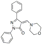 CAS 登录号:24665-75-6, 4-(吗啉基亚甲基)-1,3-二苯基-2-吡唑啉-5-酮