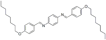CAS 登录号：24679-02-5， N,N'-(1,4-亚苯基)二[4-(辛基氧基)苯甲亚胺]
