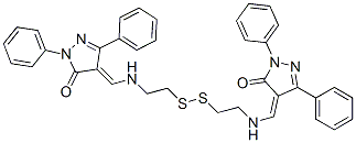 CAS#: 24702-44-1, 1,10-Bis(1,3-Diphenyl-5-Oxo-2-Pyrazolin-4-Ylidene)-2,9-Diaza-5,6-Dithiadecane