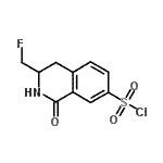 CAS 登录号:247050-23-3, 3-(氟甲基)-1-氧代-1,2,3,4-四氢-7-异喹啉磺酰基氯化物