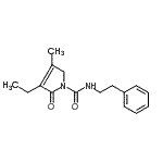 CAS 登录号:247098-18-6, 3-乙基-4-甲基-2-氧代-N-(2-苯基乙基)-2,5-二氢-1H-吡咯-1-甲酰胺