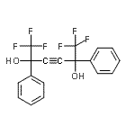 CAS 登录号:247170-26-9, 1,1,1,6,6,6-六氟-2,5-二苯基-3-己炔-2,5-二醇