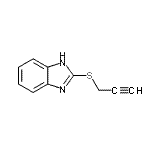 CAS 登录号：24786-40-1， 2-(2-丙炔-1-基硫基)-1H-苯并咪唑