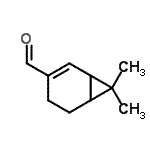 CAS 登录号：247911-68-8， 7,7-二甲基双环[4.1.0]庚-2-烯-3-甲醛