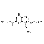 CAS 登录号:248595-13-3, 乙基7-(烯丙氧基)-4-氧代-8-丙基-4H-苯并吡喃-2-羧酸酯